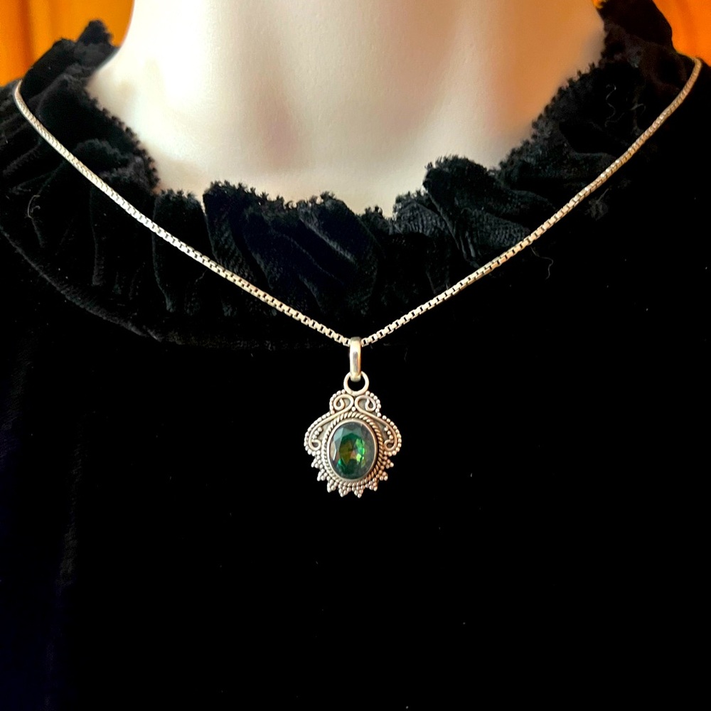 New Mystic Topaz Sterling Silver Pendant
